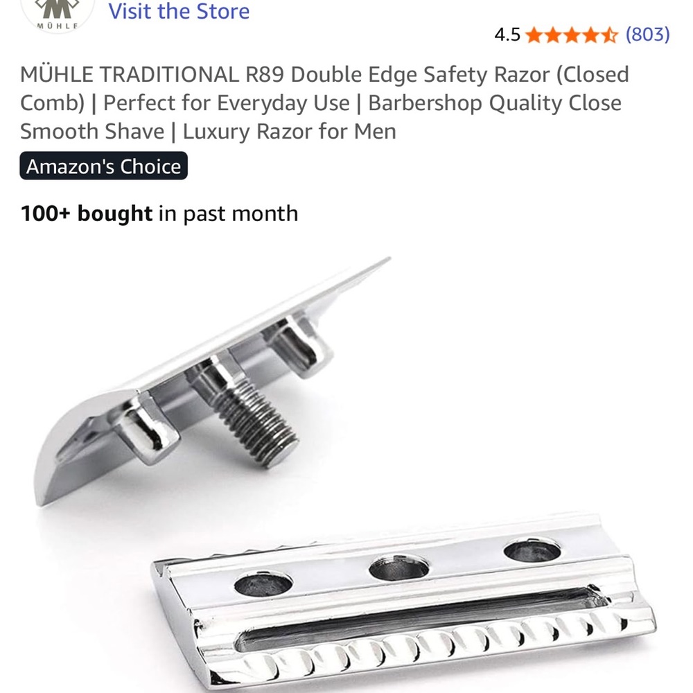 Muhle Chrome Safety Razor - Picture 6 of 14
